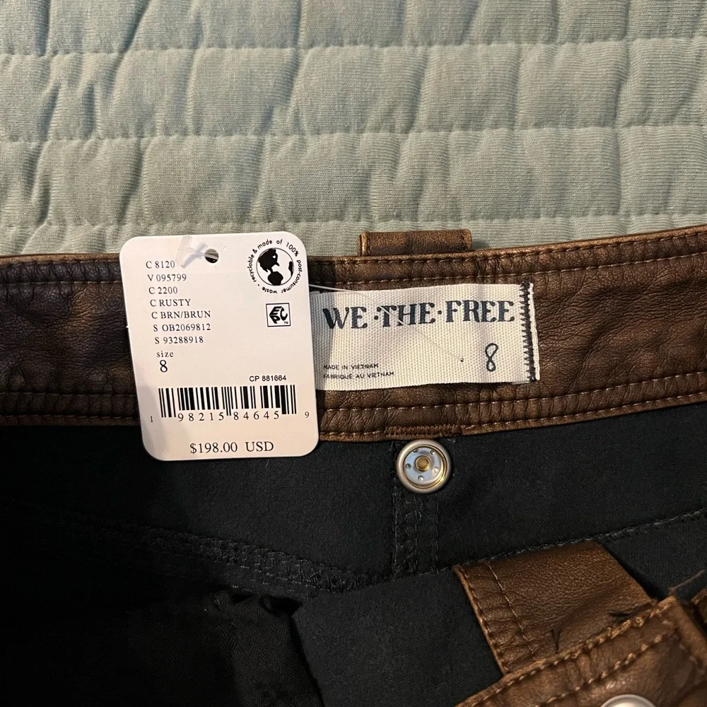 We The Free Dark Brown Button-Front Pencil Skirt - Picture 4 of 12